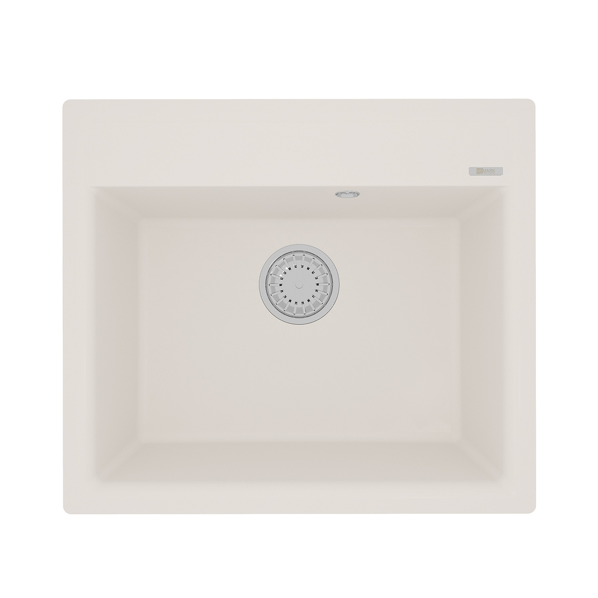 Мойка кухонная Lemark HANKA 570 врезная прямоугольная из кварцгранита, жасмин 