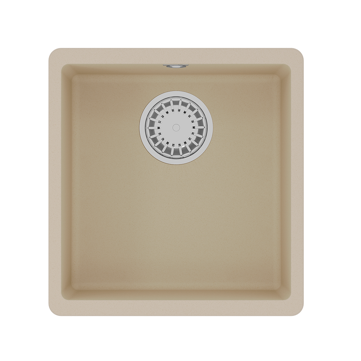 Мойка кухонная Lemark SINARA 400-U подстольного монтажа из кварцгранита, бежевый