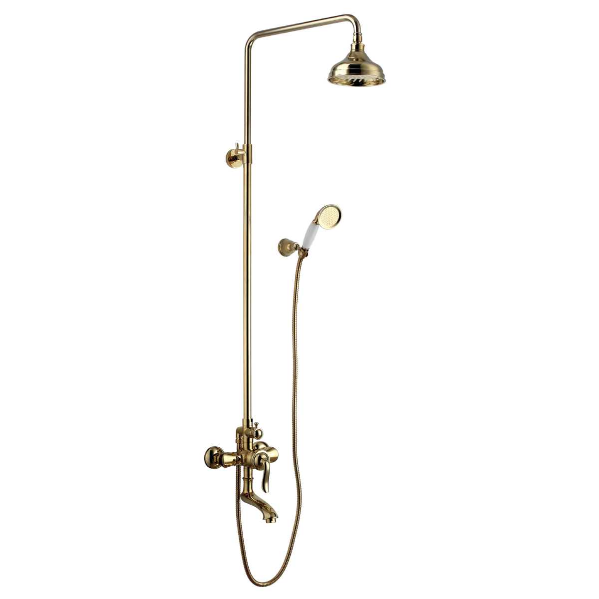 Смеситель Lemark Brava LM4762G для ванны и душа, золото