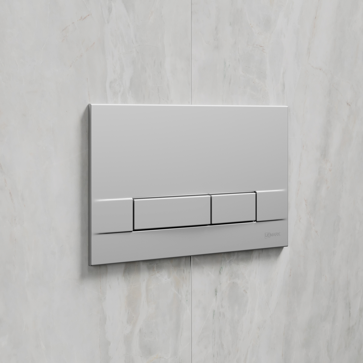 Кнопка смыва Lemark BIT 9803007 для инсталляции, механическая, хром матовый