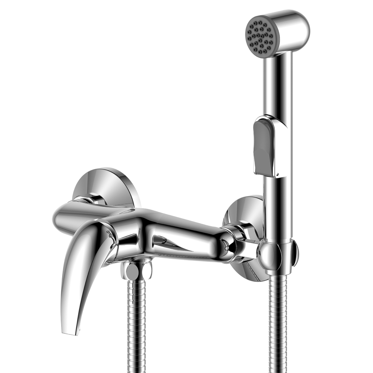 Смеситель Rossinka Y25-52 с гигиеническим душем, хром