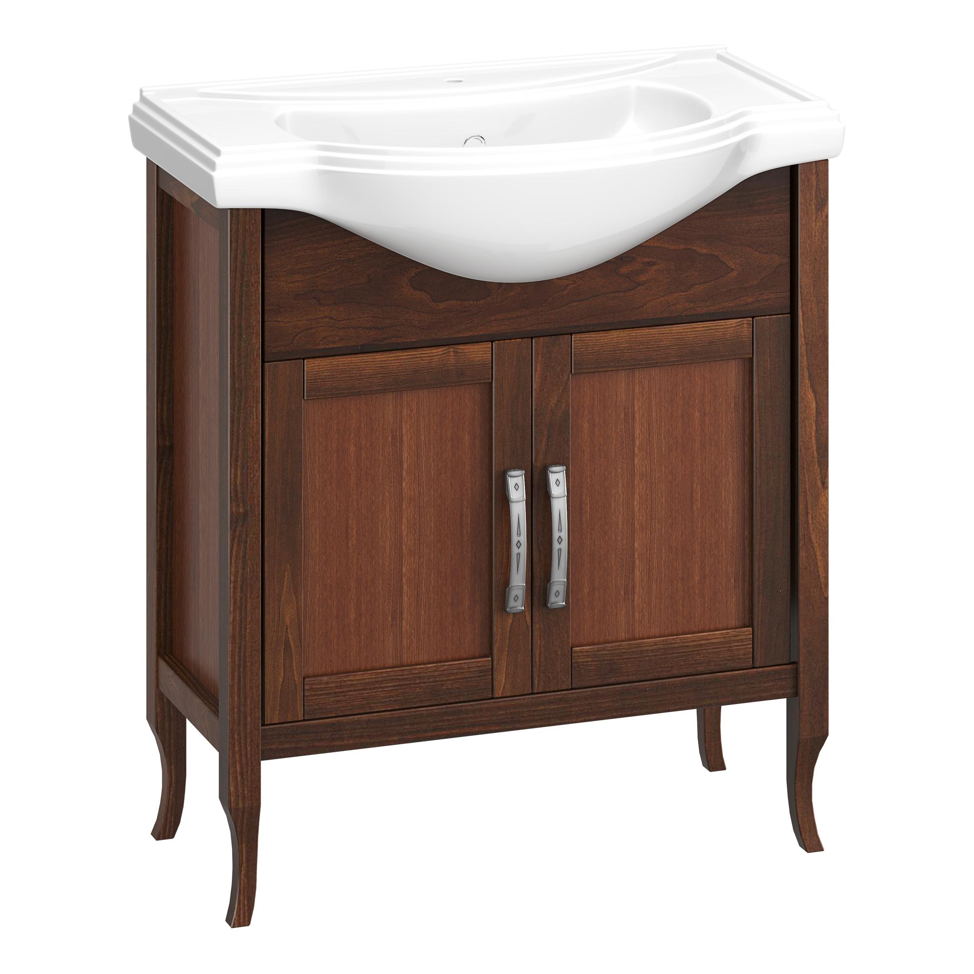 Тумба OPADIRIS Мираж 80, светлый орех (под раковину Kirovit Классик 80)