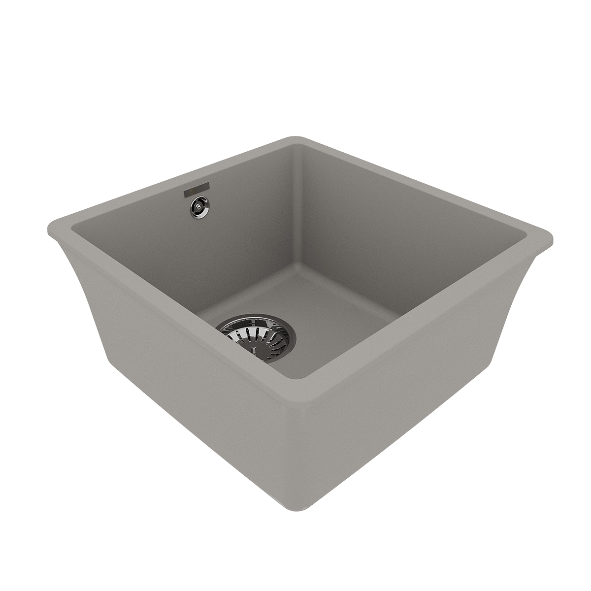 Мойка кухонная Lemark SINARA 400-U подстольного монтажаиз кварцгранита, грей