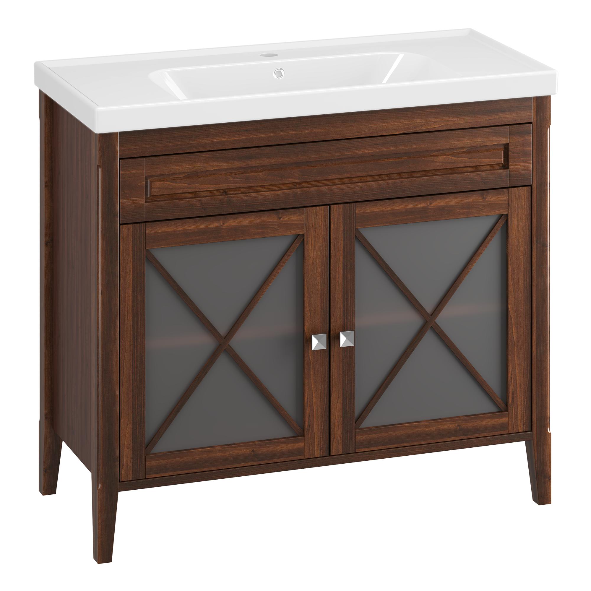 Тумба OPADIRIS Палермо 100, светлый орех (под раковину CeraStyle FRAME 100)