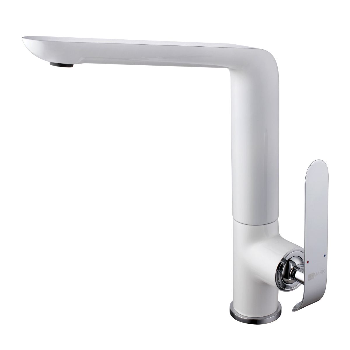 Смеситель Lemark Melange LM4905CW для кухни, хром/белый