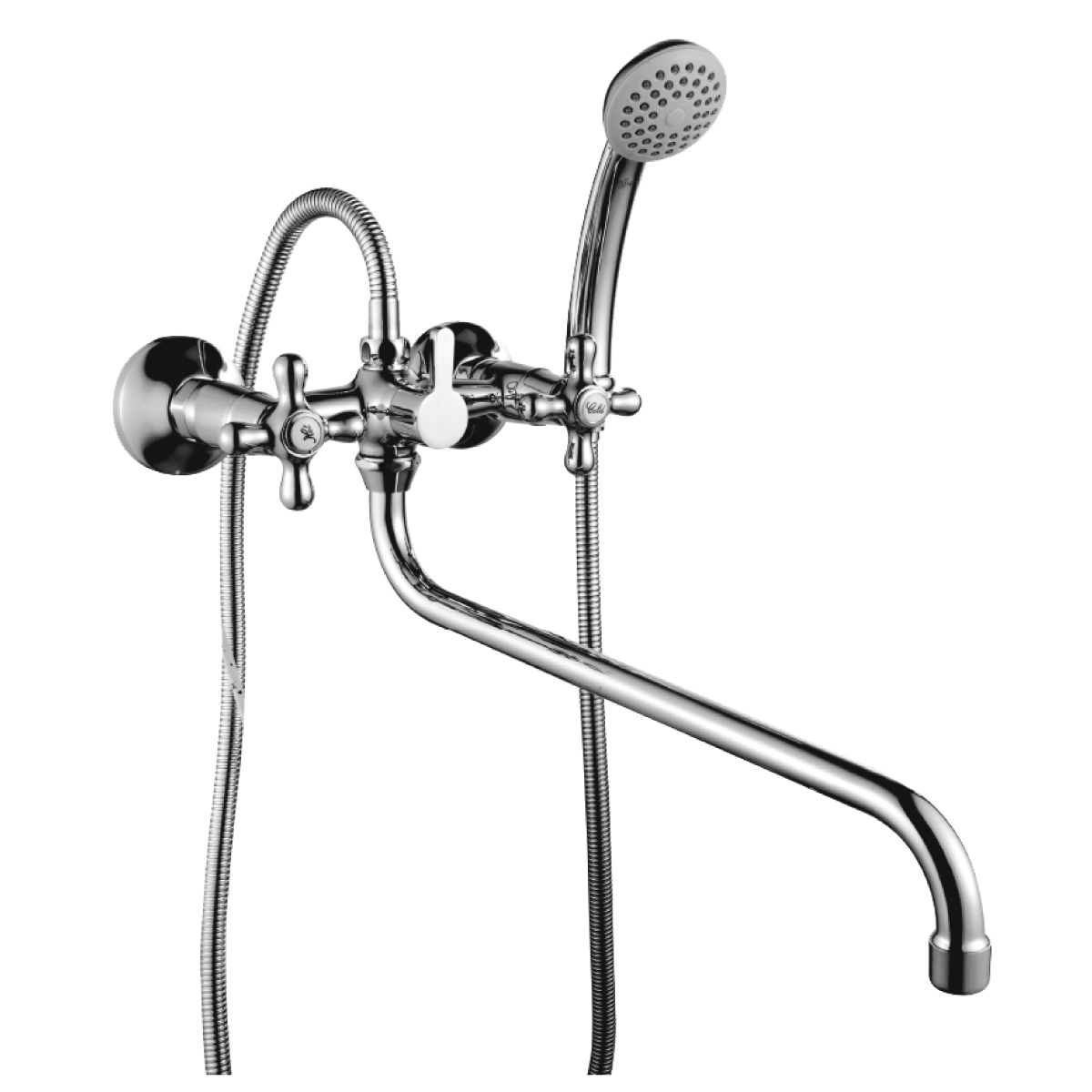 Смеситель Rossinka H02-84r для ванны универсальный, хром