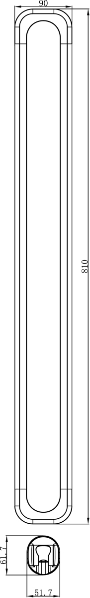 Стойка для душа Lemark LM8074CG с магнитным креплением и кронштейном, 810 мм, блистер, хром/золото