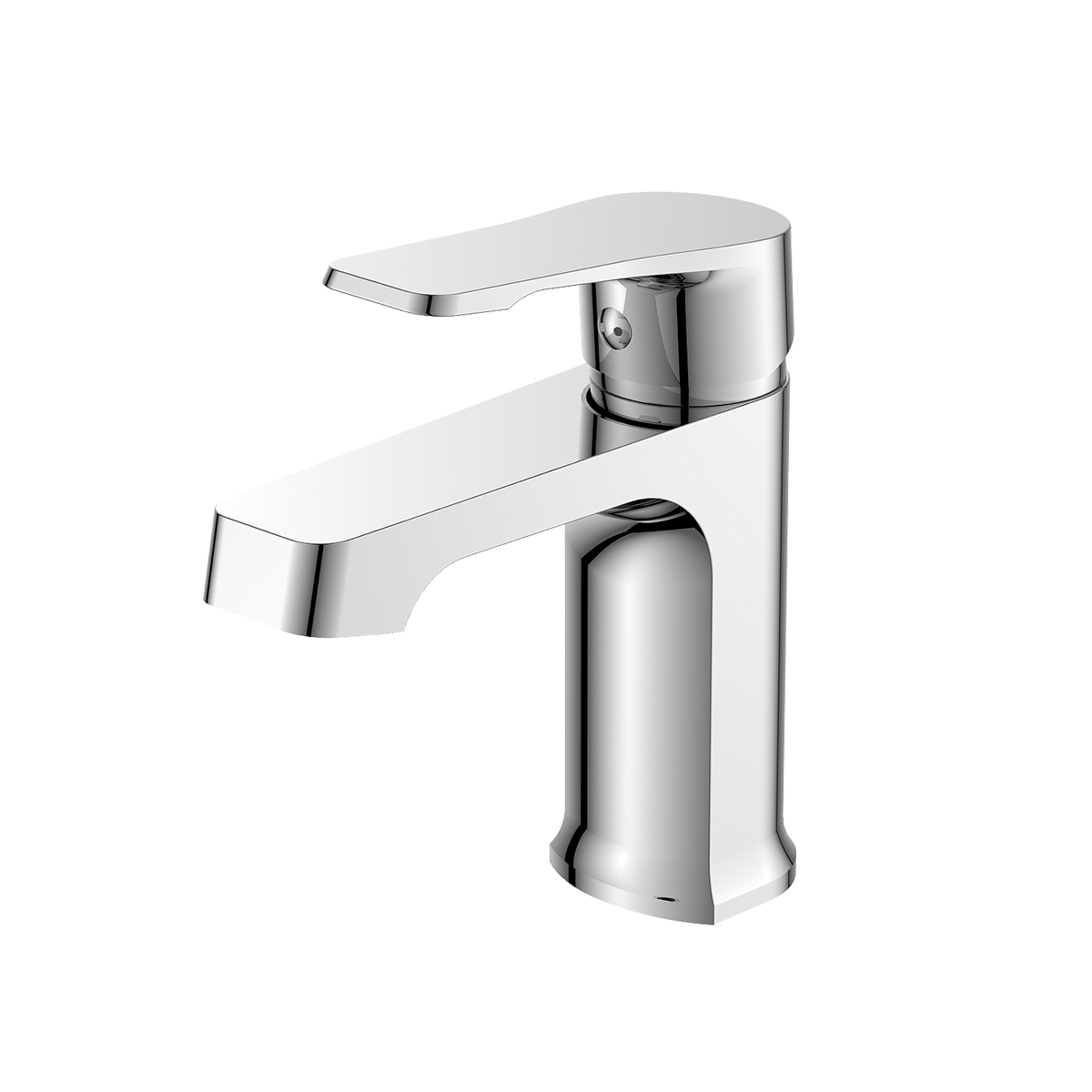 Смеситель DECOROOM DR23011 одноручный  для умывальника монолитный, хром