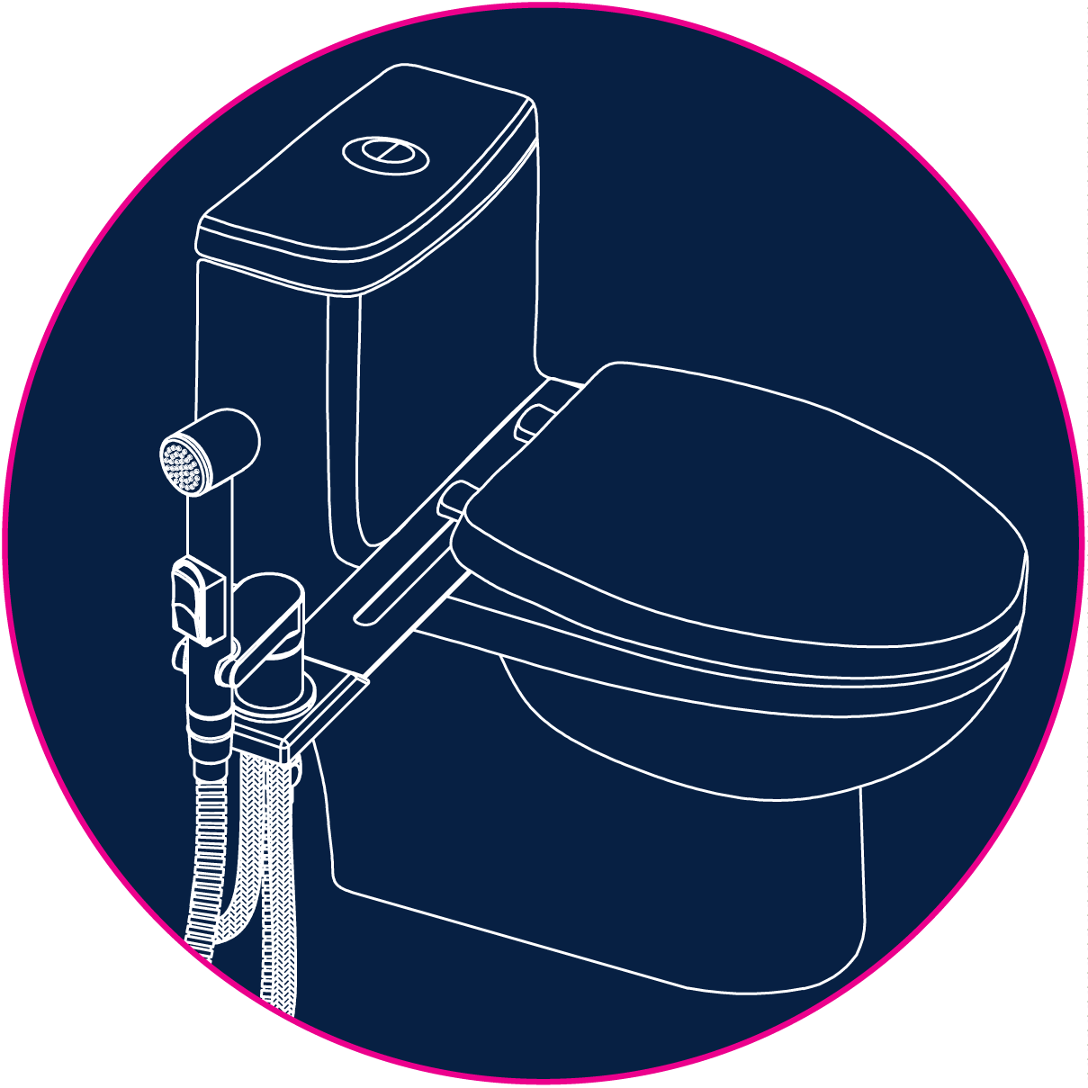 Смеситель Rossinka X25-56 с гигиеническим душем, с установкой на унитаз, хром