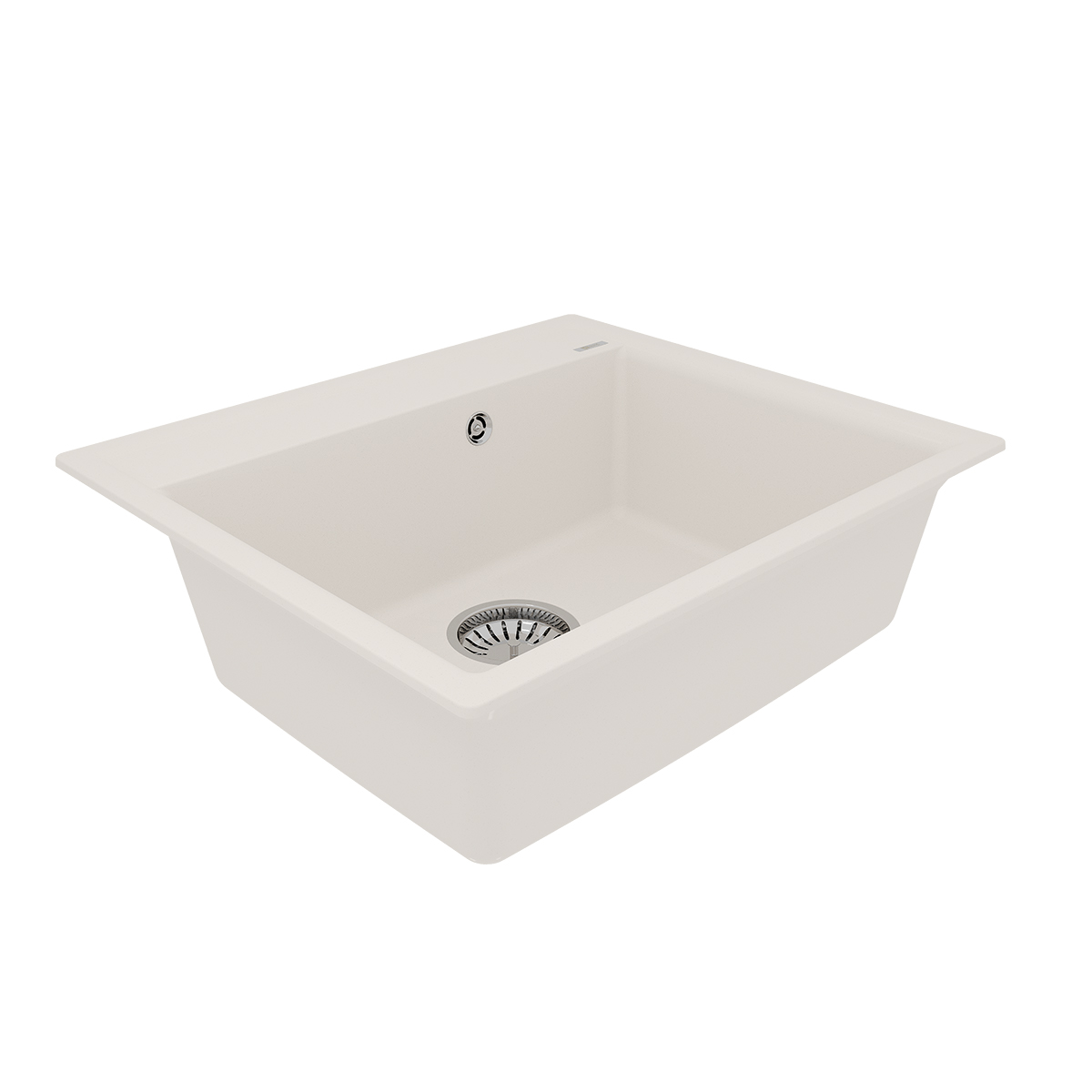 Мойка кухонная Lemark HANKA 570 врезная прямоугольная из кварцгранита, жасмин 