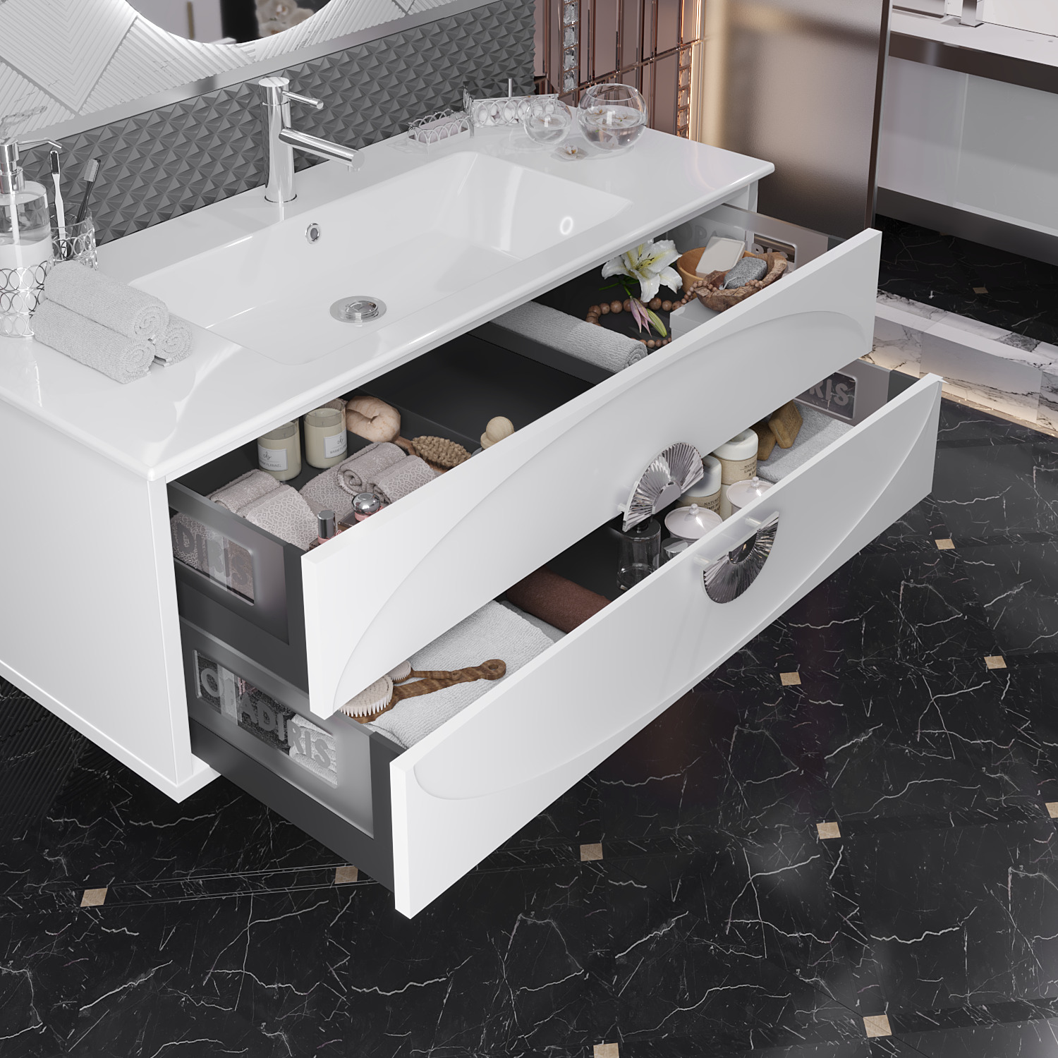 Коллекция Ибица белый - хром