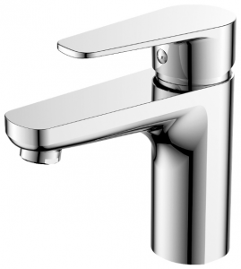 Смеситель DECOROOM DR72011 одноручный для умывальника монолитный, хром