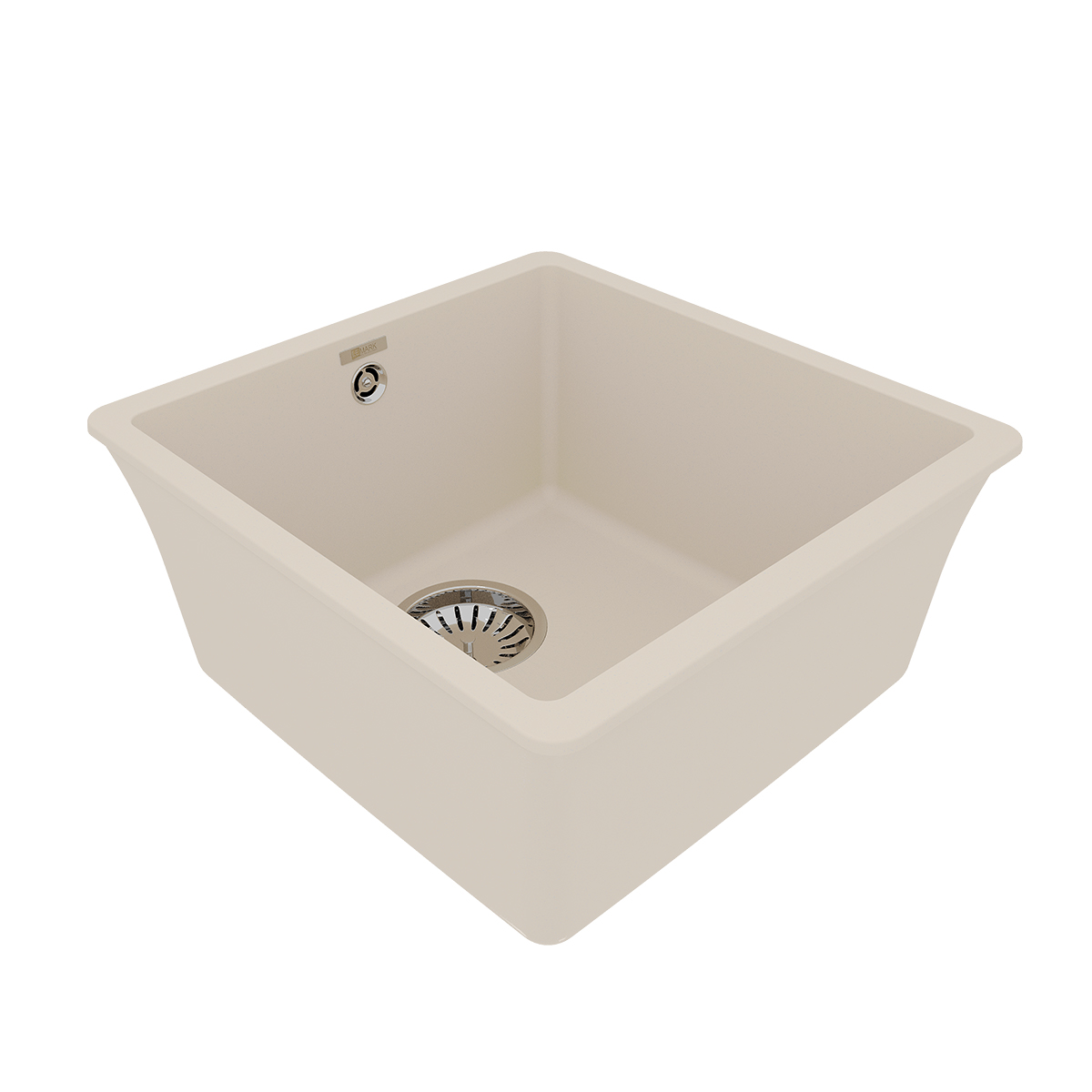 Мойка кухонная Lemark SINARA 400-U подстольного монтажа из кварцгранита, шампань 