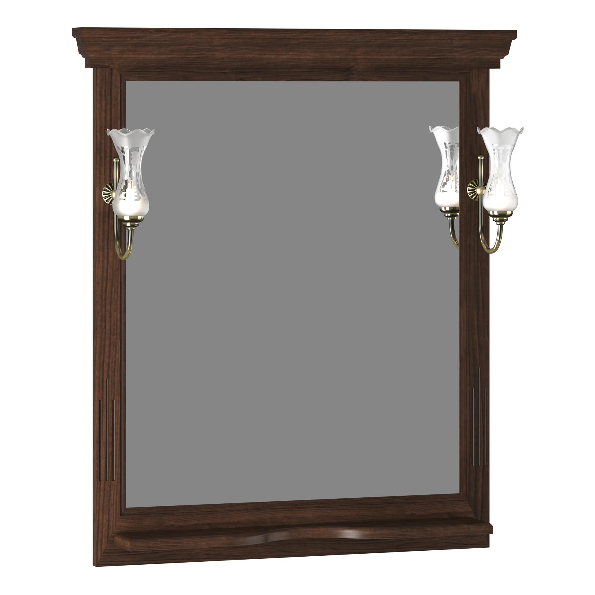 Зеркало OPADIRIS Риспекто 85, орех антикварный (нагал), с выключателем