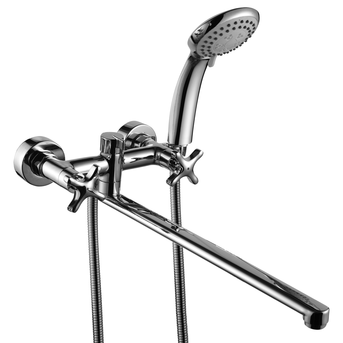 Смеситель Rossinka RS39-84 для ванны универсальный, хром