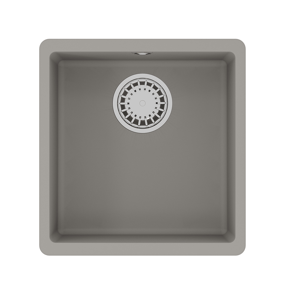 Мойка кухонная Lemark SINARA 400-U подстольного монтажаиз кварцгранита, грей