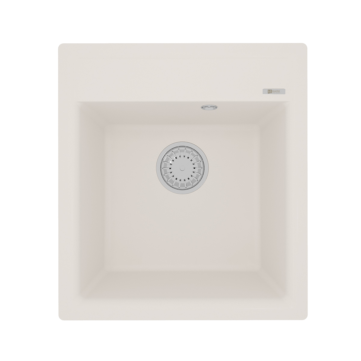 Мойка кухонная Lemark HANKA 450 врезная прямоугольная из кварцгранита, жасмин 