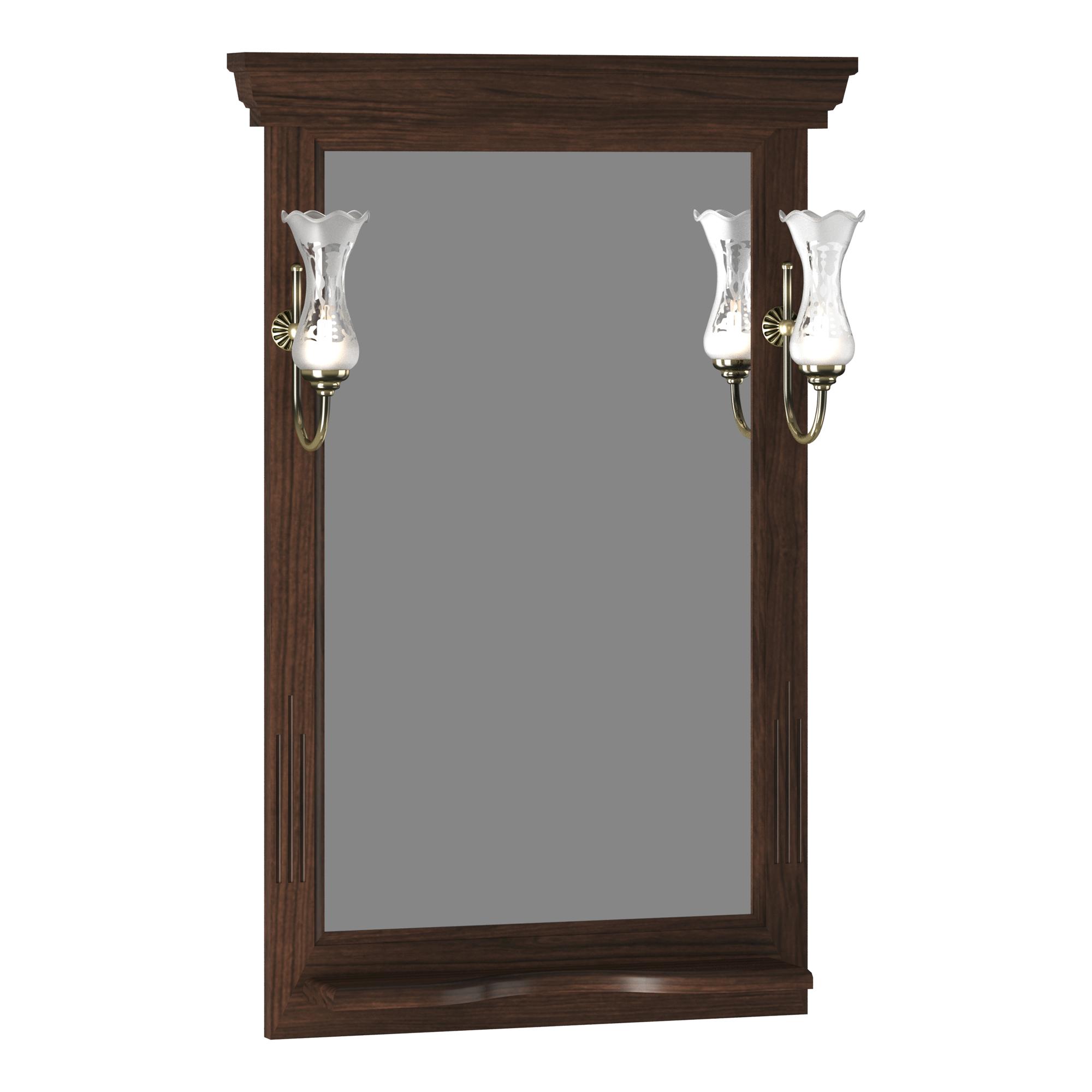 Зеркало OPADIRIS Риспекто 65, орех антикварный (нагал), с выключателем