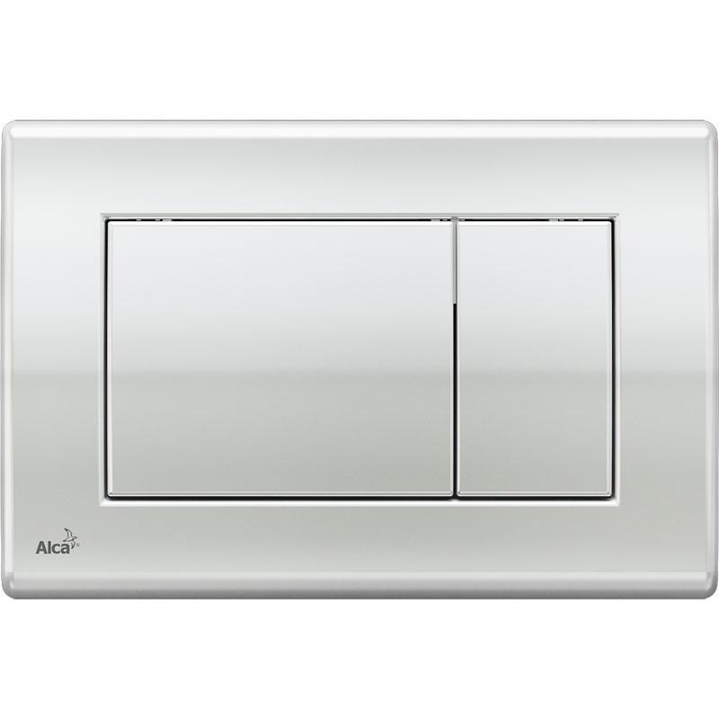 Кнопка управления AlcaPlast M271 для скрытых систем инсталляции, xром-глянец