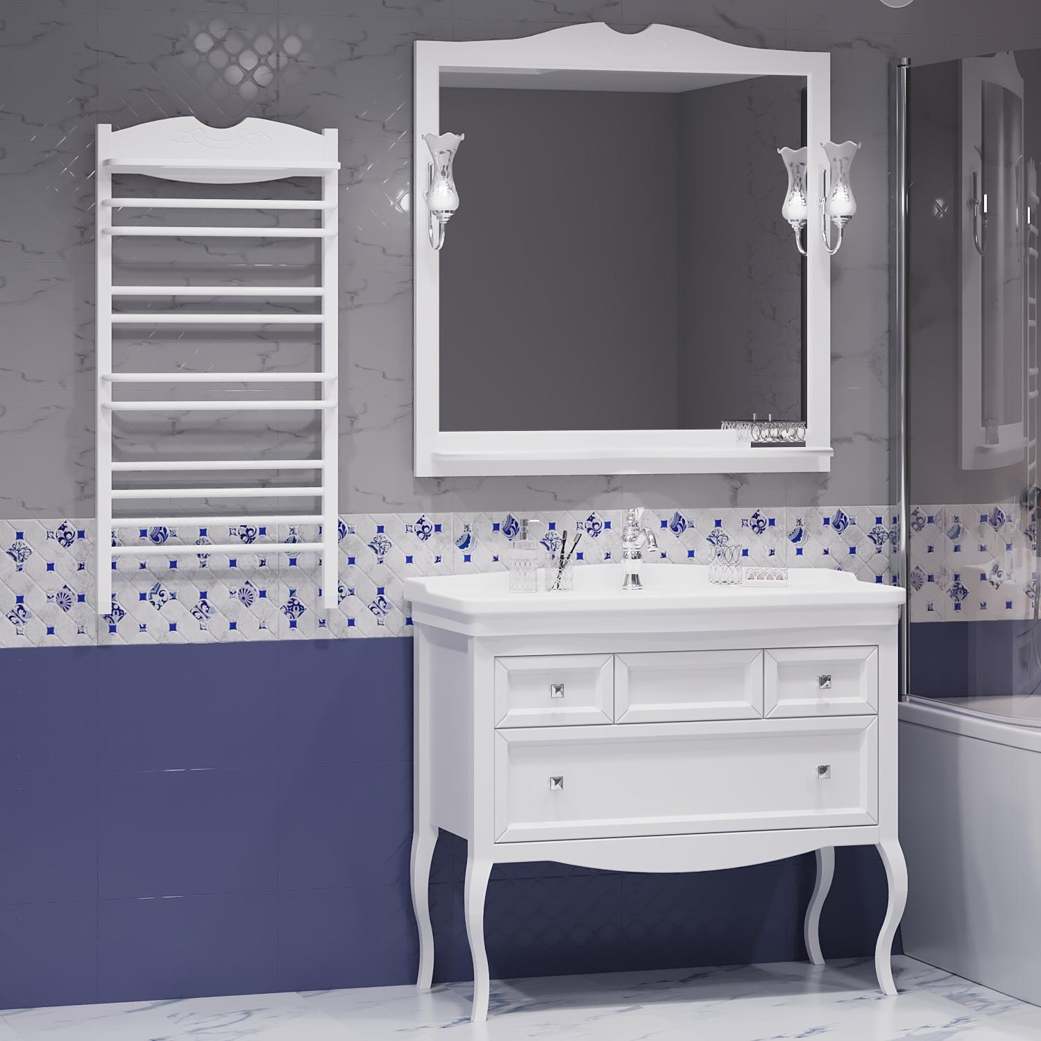 Полотенцесушитель электрический OPADIRIS Валери OS83351WM белый матовый/белый    