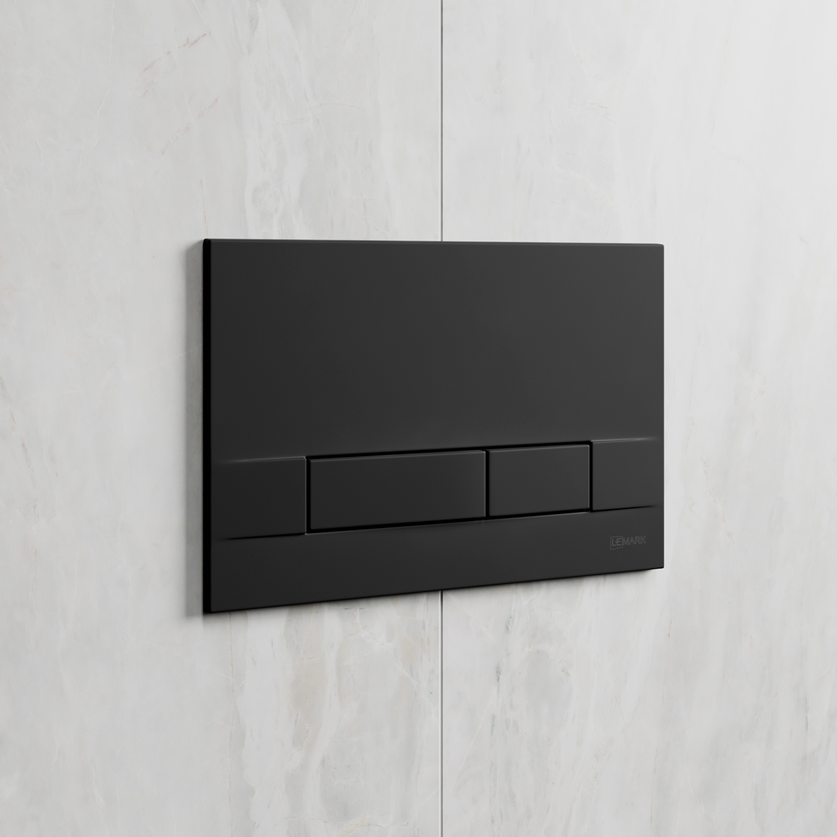 Кнопка смыва Lemark BIT 9802006 для инсталляции, механическая, soft touch, черный матовый 