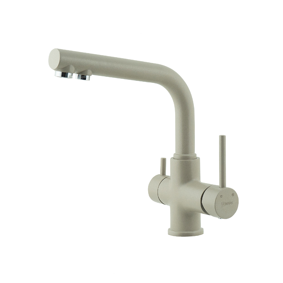 Смеситель Lemark COMFORT LM3061PGR для кухни с подключением к фильтру питьевой воды, грей