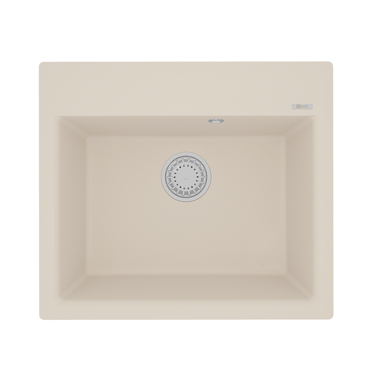 Мойка кухонная Lemark HANKA 570 врезная прямоугольная из кварцгранита, шампань 
