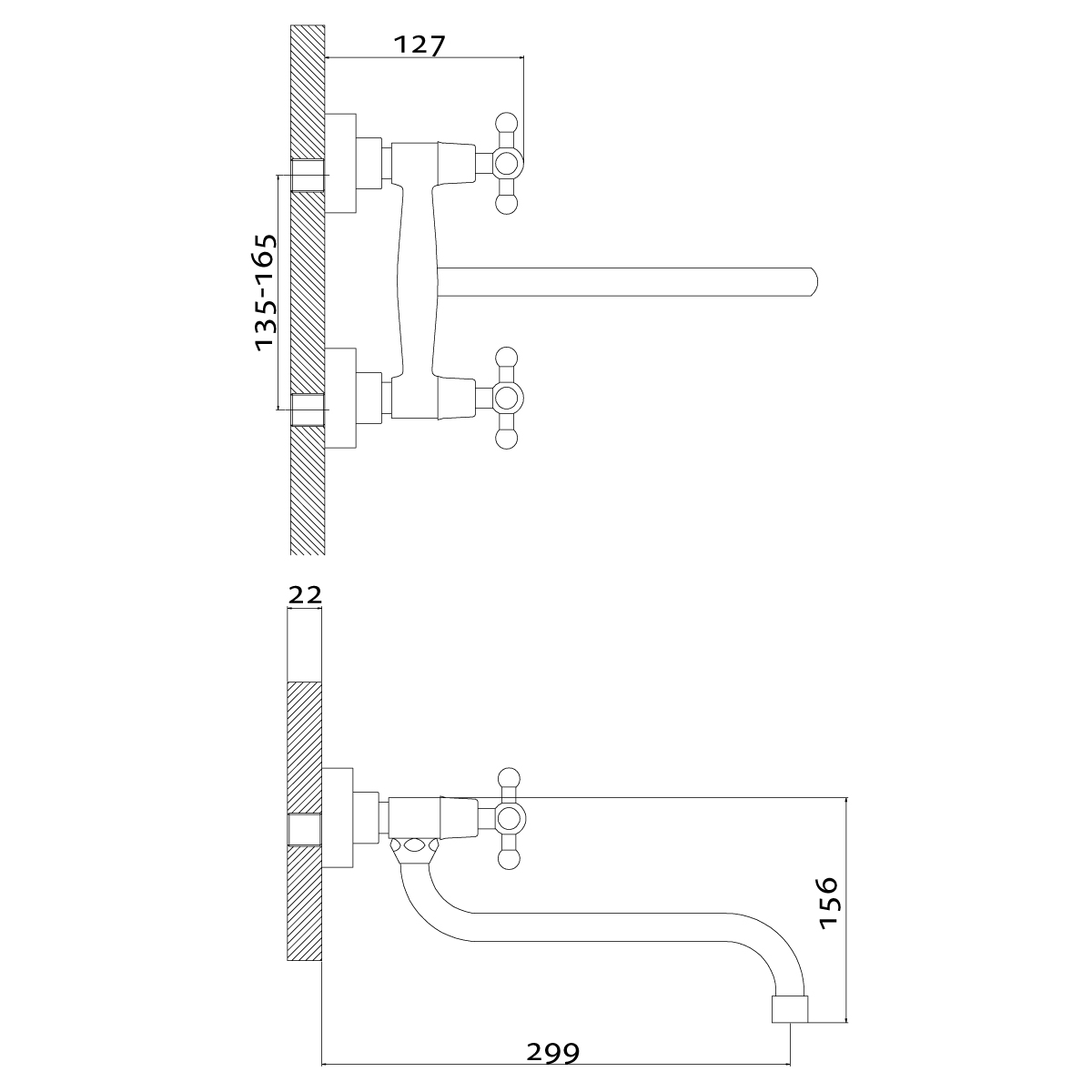 Смеситель Rossinka G02-74 для кухни, хром