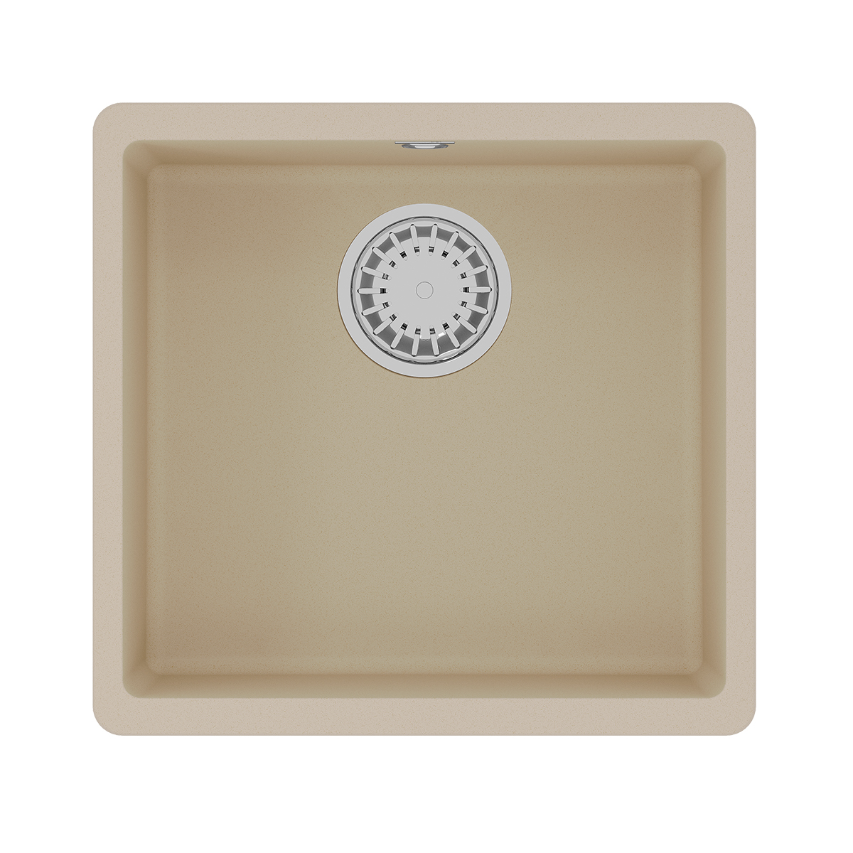 Мойка кухонная Lemark SINARA 440-U подстольного монтажа из кварцгранита, бежевый