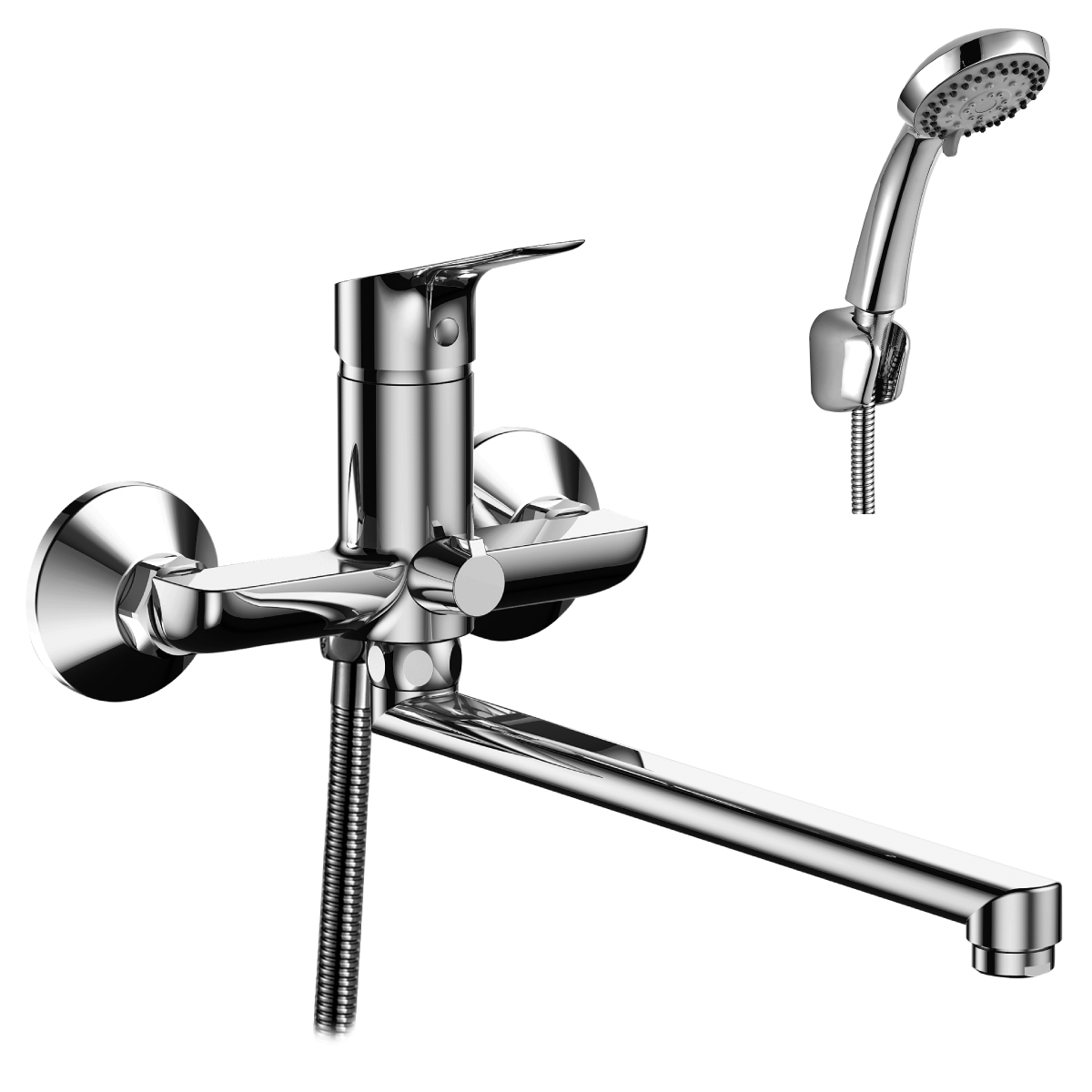 Смеситель Rossinka RS29-33 для ванны универсальный, хром