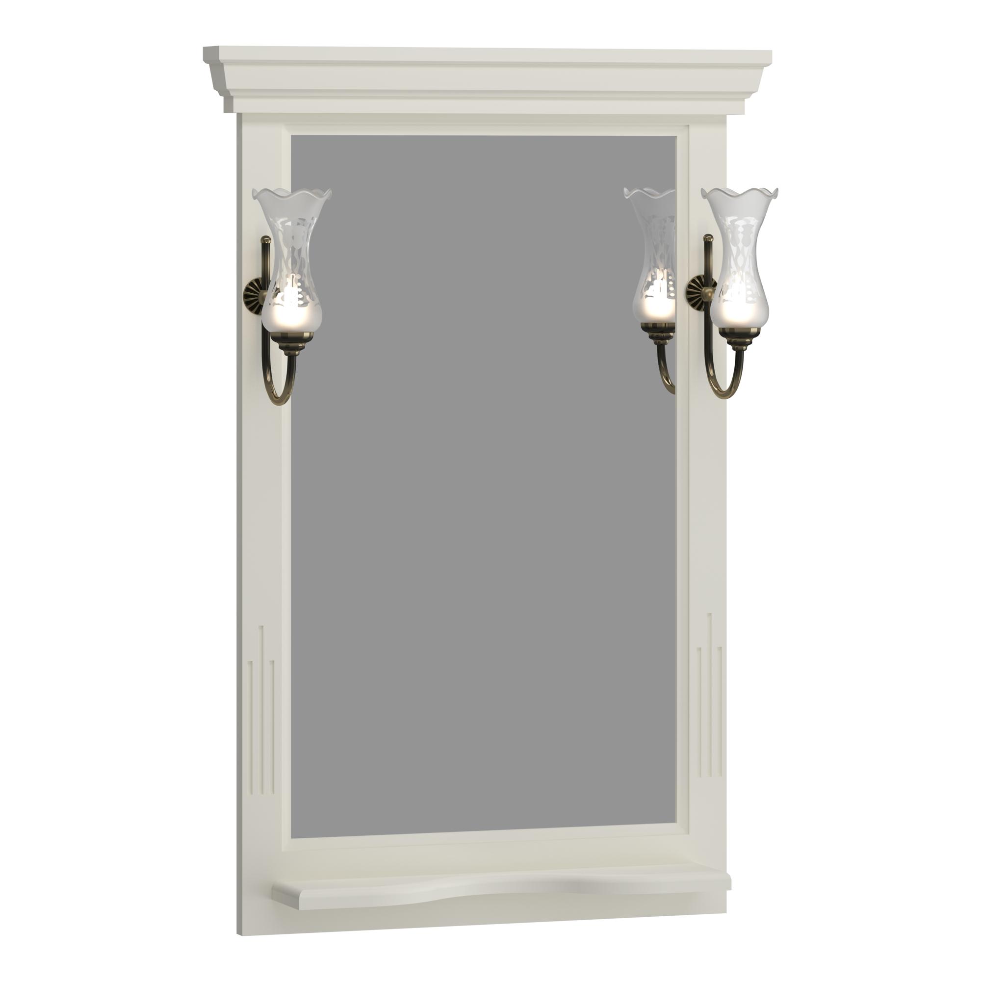 Зеркало OPADIRIS Риспекто 65, слоновая кость, с выключателем