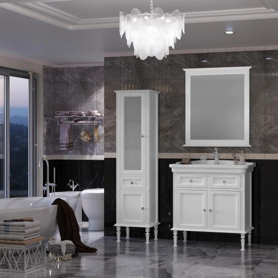 Пенал OPADIRIS Кантара, белый матовый, левый