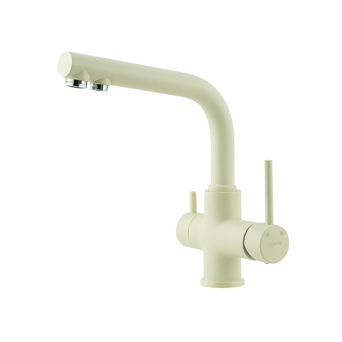 Смеситель Lemark COMFORT LM3061PSH для кухни с подключением к фильтру питьевой воды, шампань