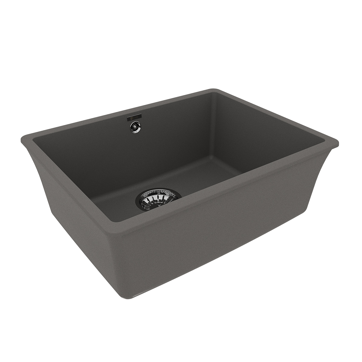 Мойка кухонная Lemark SINARA 540-U подстольного монтажа из кварцгранита, серый шёлк