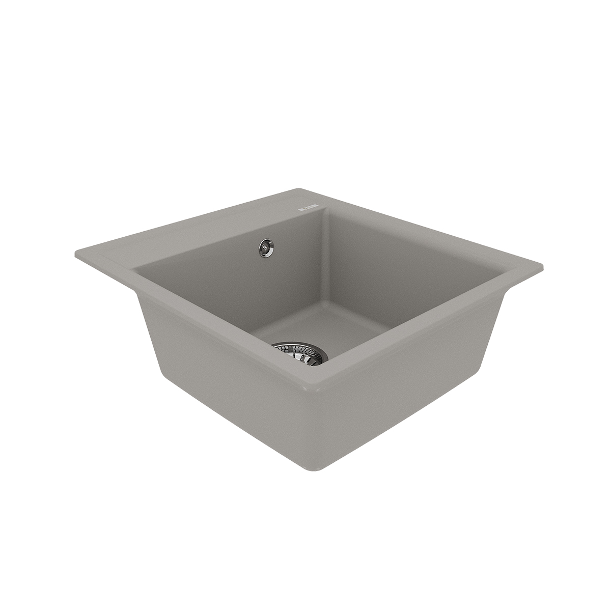 Мойка кухонная Lemark HANKA 450 врезная прямоугольная из кварцгранита, грей