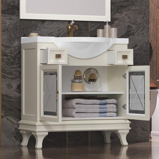 Тумба OPADIRIS Борджи 85, слоновая кость (под раковину Santek Сенеж 87)