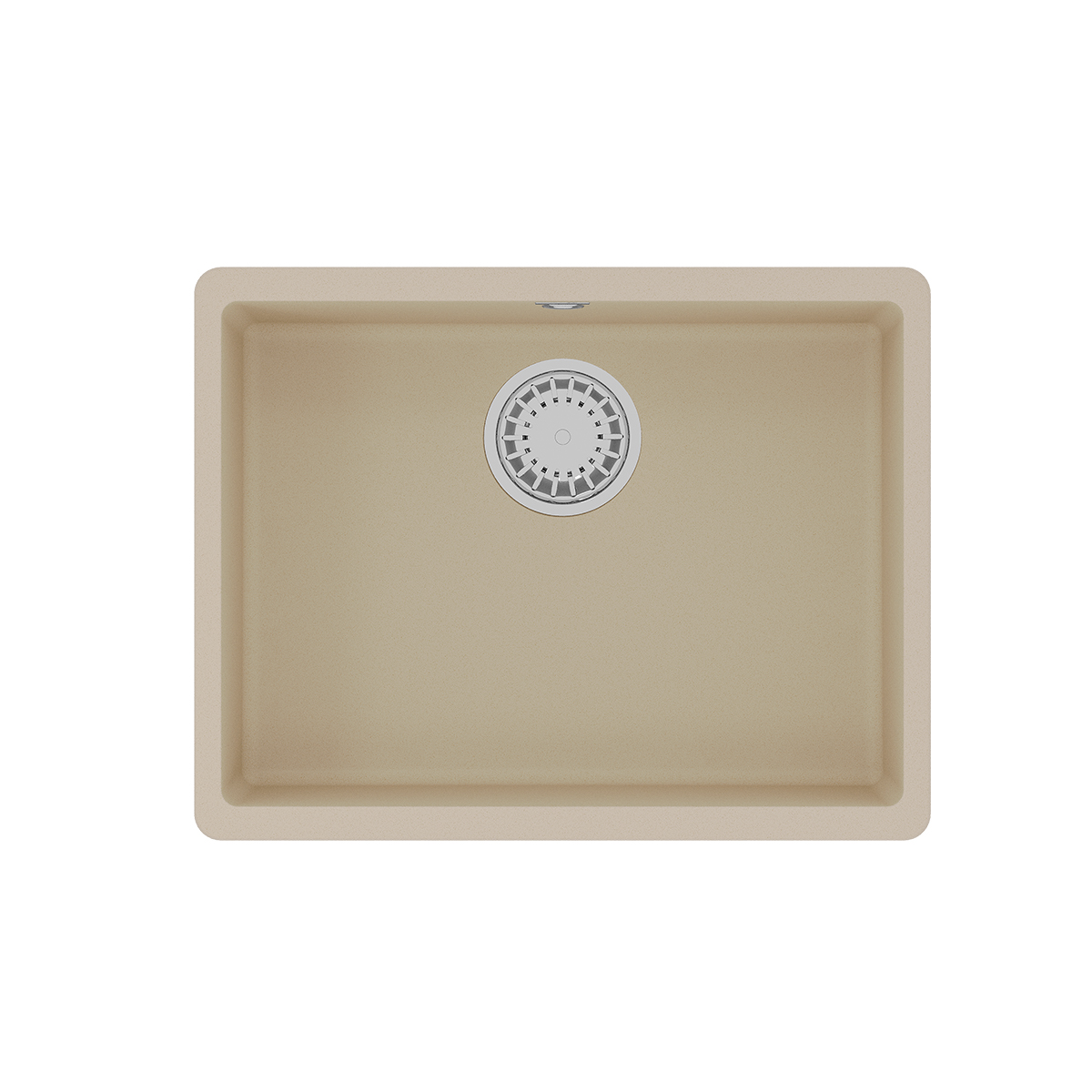 Мойка кухонная Lemark SINARA 540-U подстольного монтажа из кварцгранита, бежевый