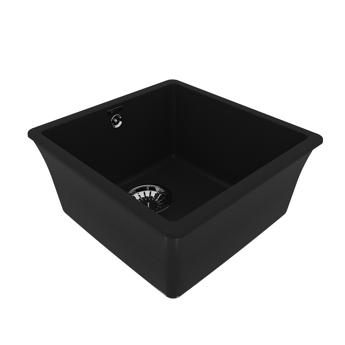 Мойка кухонная Lemark SINARA 400-U подстольного монтажа из кварцгранита, антрацит 