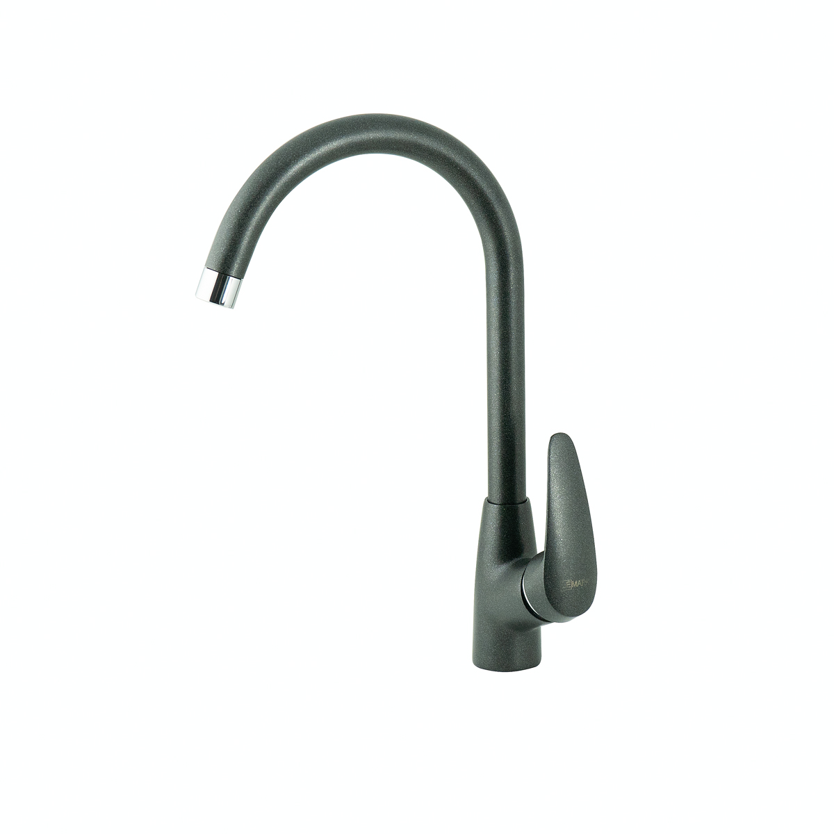 Смеситель Lemark LINARA LM0405PAN для кухни с высоким поворотным изливом, антрацит