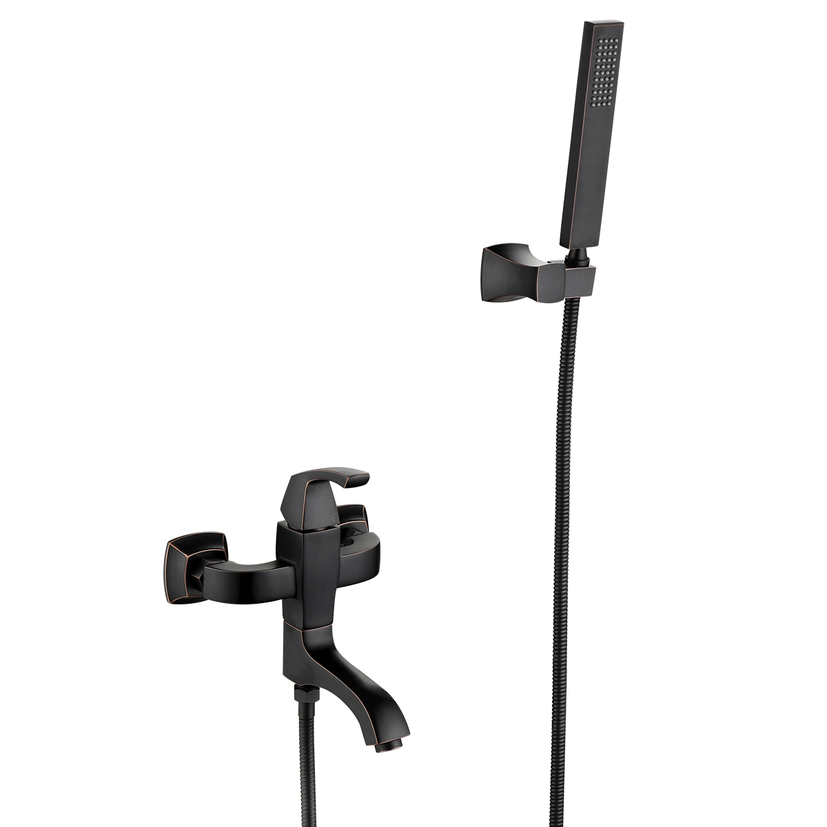 Смеситель Lemark Nubira LM6214ORB для ванны с поворотным изливом, черная бронза