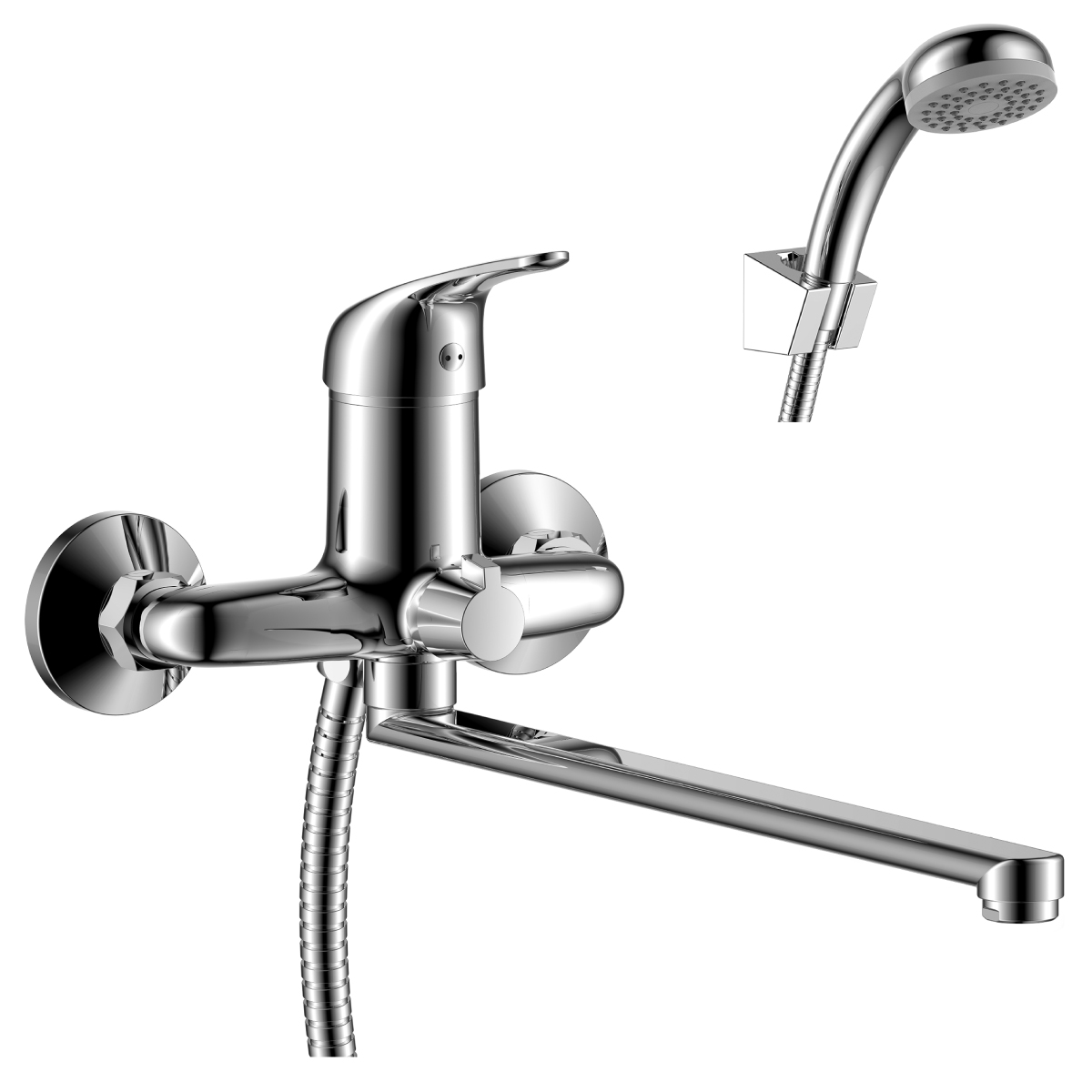 Смеситель Rossinka Y40-32 для ванны универсальный, хром