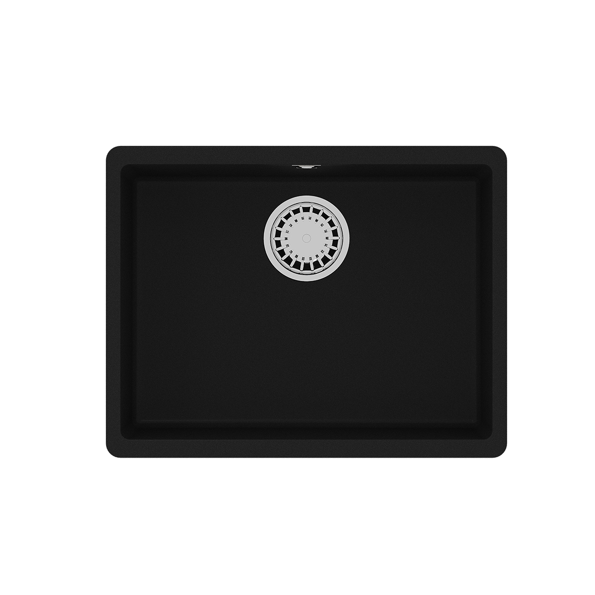 Мойка кухонная Lemark SINARA 540-U подстольного монтажа из кварцгранита, антрацит 