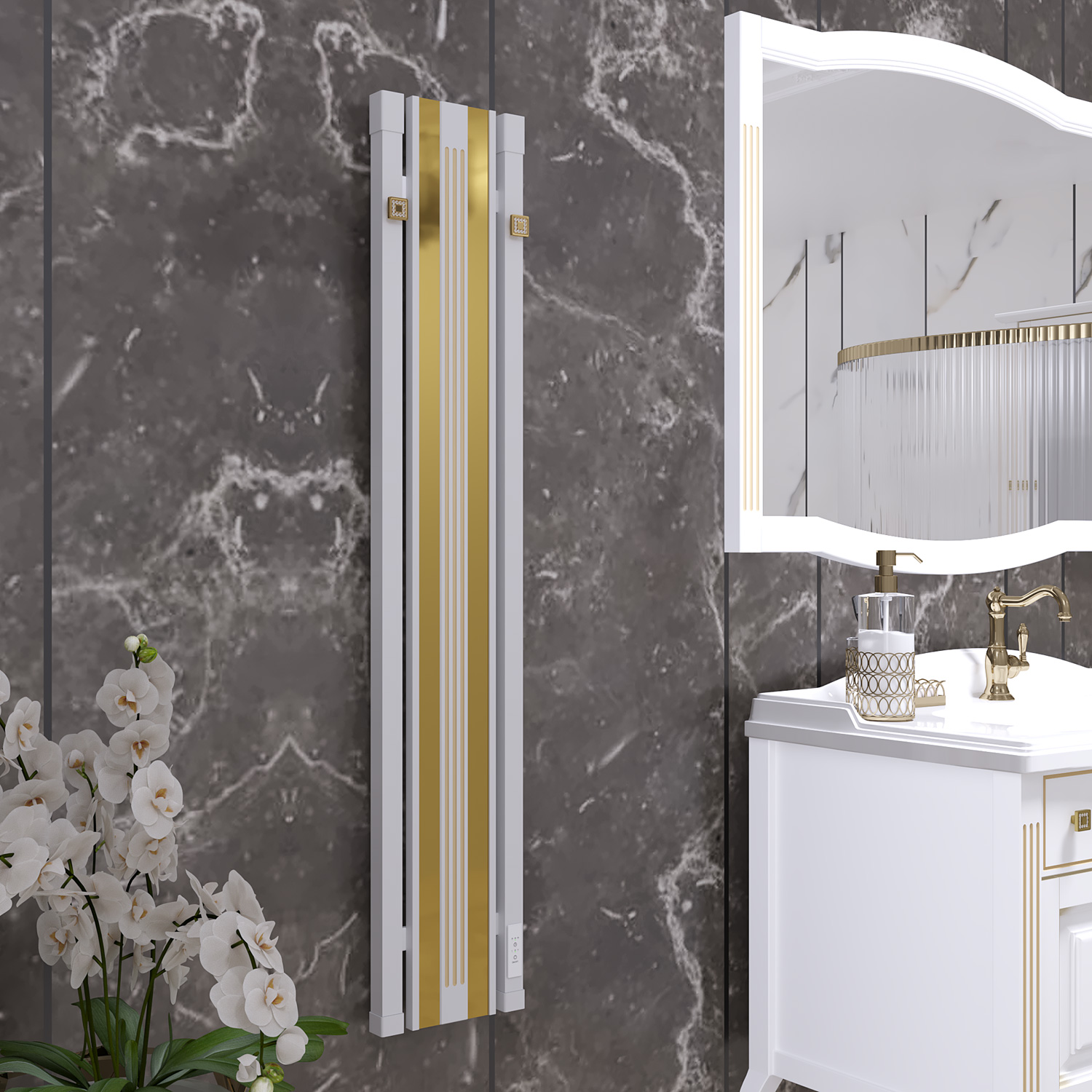 Коллекция Лаура белый с патиной