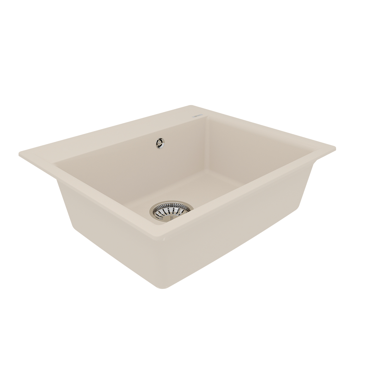 Мойка кухонная Lemark HANKA 570 врезная прямоугольная из кварцгранита, шампань 