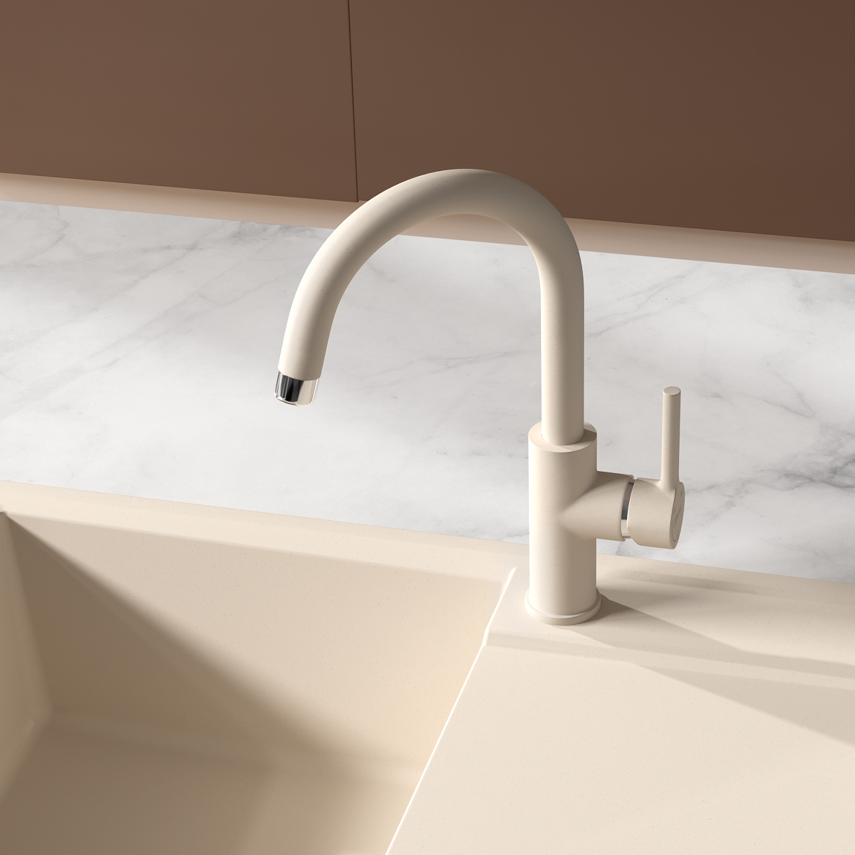 Смеситель Lemark COMFORT LM3073PSH для кухни с подключением к фильтру питьевой воды, шампань