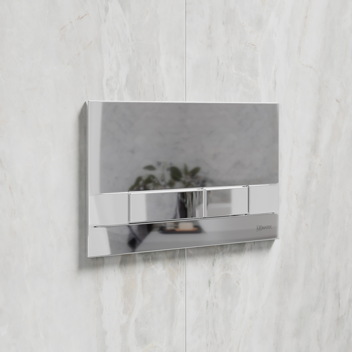 Кнопка смыва Lemark BIT 9801005 для инсталляции, механическая, хром глянец