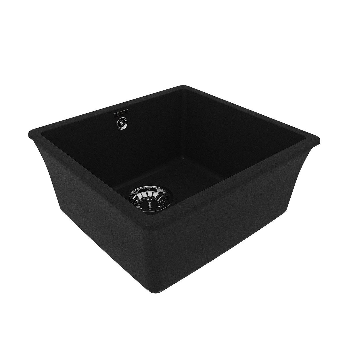 Мойка кухонная Lemark SINARA 440-U подстольного монтажа из кварцгранита, антрацит
