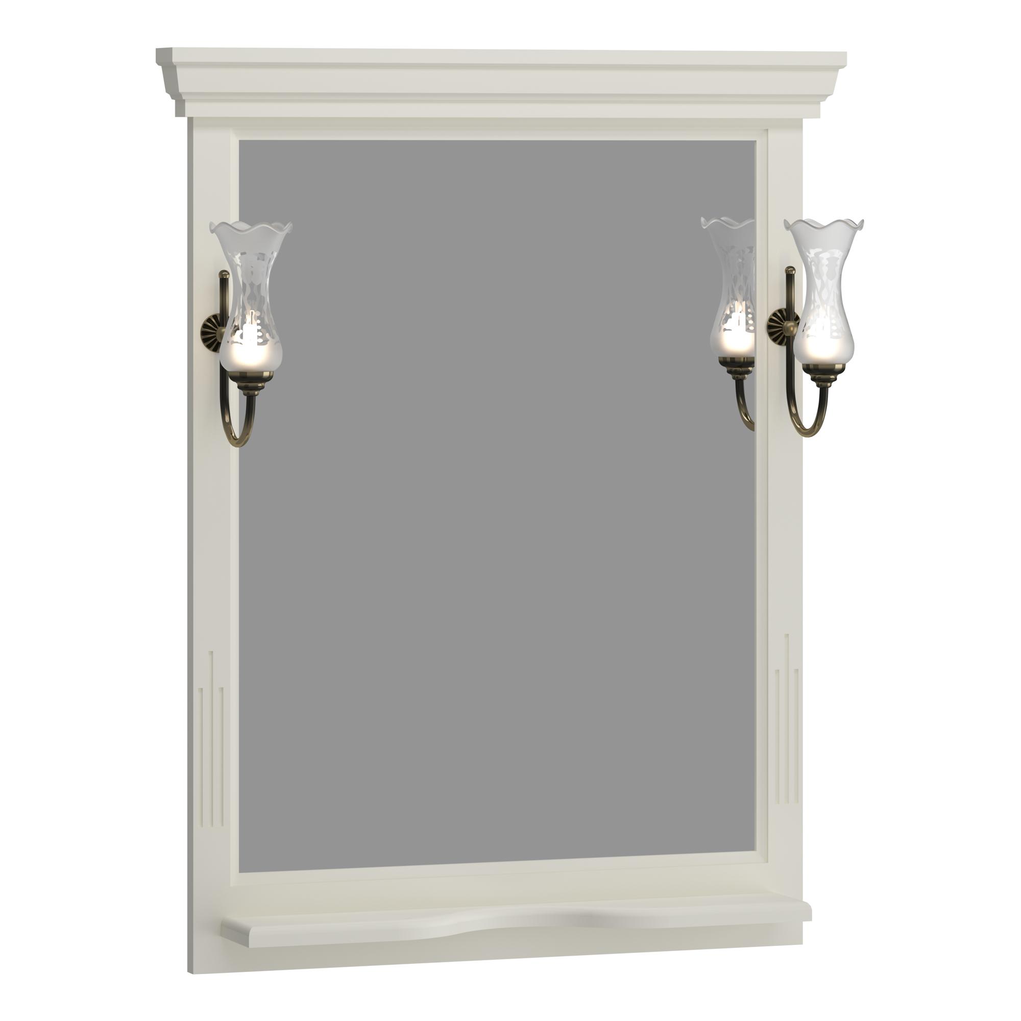 Зеркало OPADIRIS Риспекто 80, слоновая кость, с выключателем