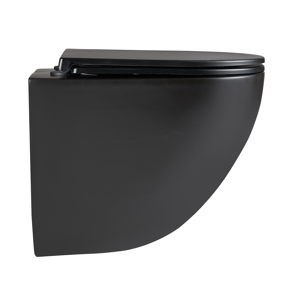 Унитаз Lemark GLAZER подвесной, безободковый, сиден.микролифт,смыв вихревой Торнадо 3.0,черный мат.