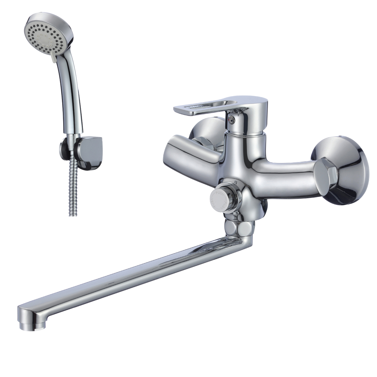 Смеситель Rossinka RS43-32 для ванны универсальный, хром